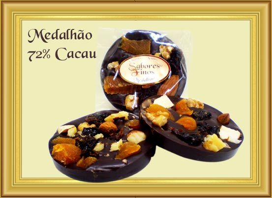 Medalhão Chocolate 72% Cacau 35g. "PREMIUM"