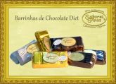 Barrinha de Chocolate Diet (ao Leite, Branca, Meio Amarga) 20g.