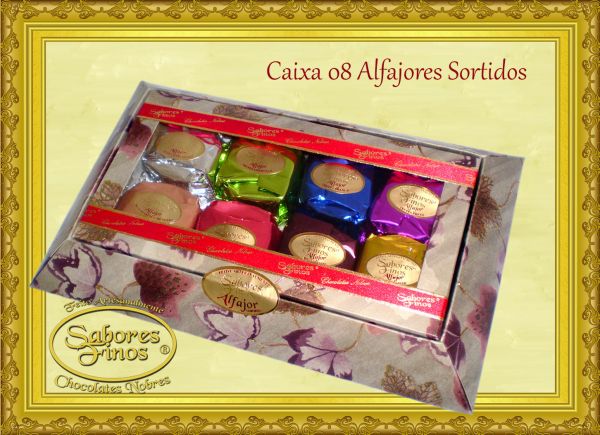 Alfajor Gourmet Caixa com 08 un. de 50g.