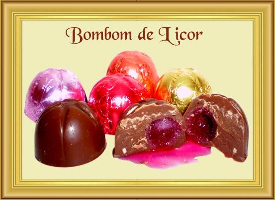 Bombom de Chocolate BELGA com Licor- Cx. 100 g.