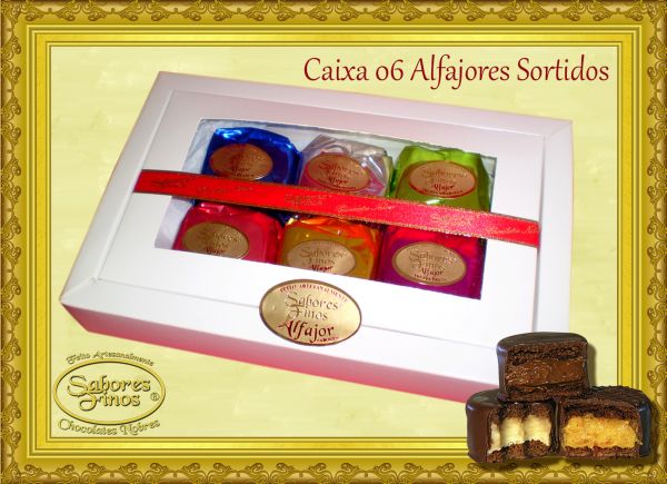 Alfajor Gourmet Caixa com 06 un. de 50g.